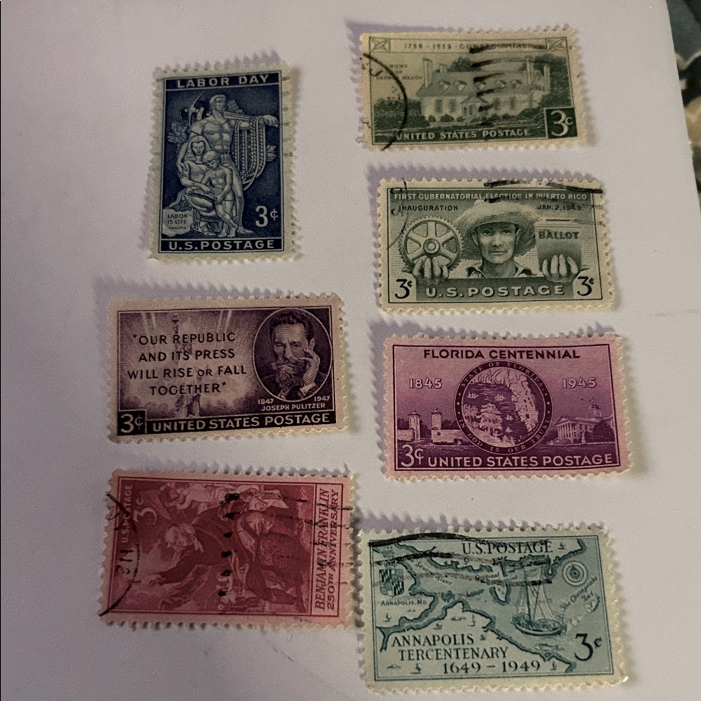 Vintage U.S. Postage Stamps Collection